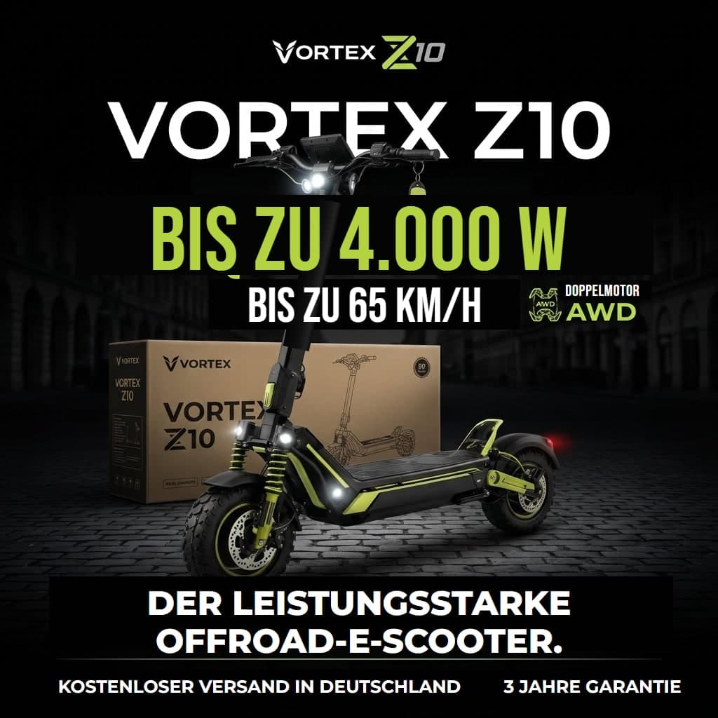 VORTEX Z10 2x2, App-vernetzter E-Scooter. - Detail 2