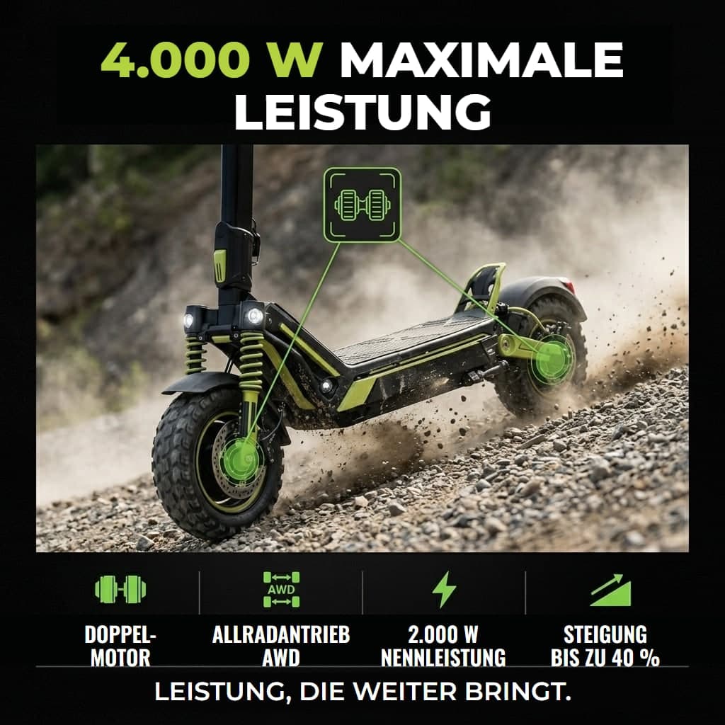 VORTEX Z10 2x2, App-vernetzter E-Scooter. - Detail 3