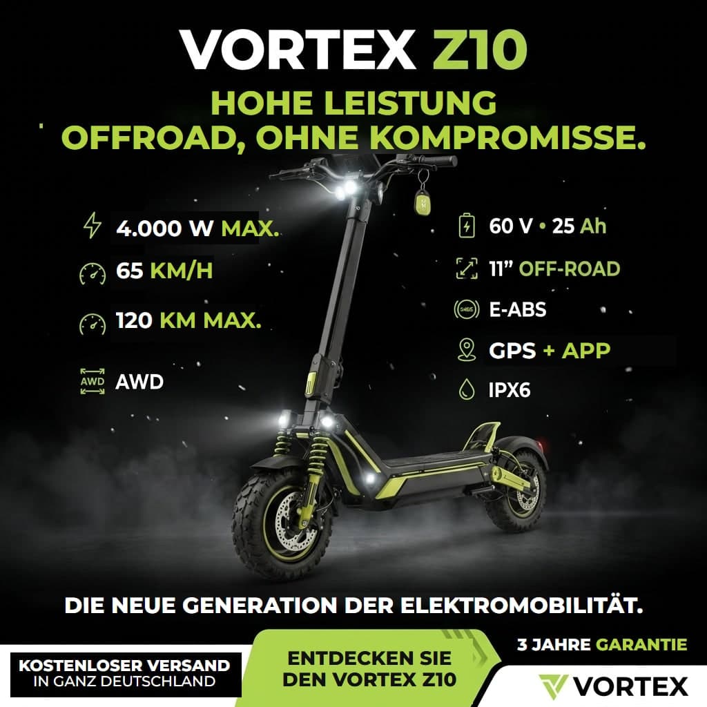VORTEX Z10 2x2, App-vernetzter E-Scooter. - Detail 11